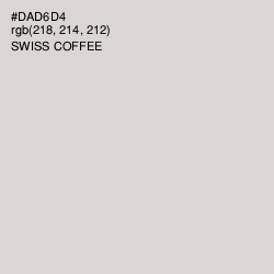 #DAD6D4 - Swiss Coffee Color Image